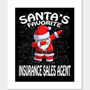 Santas Favorite Insurance Sales Agent Christmas Posters and Art